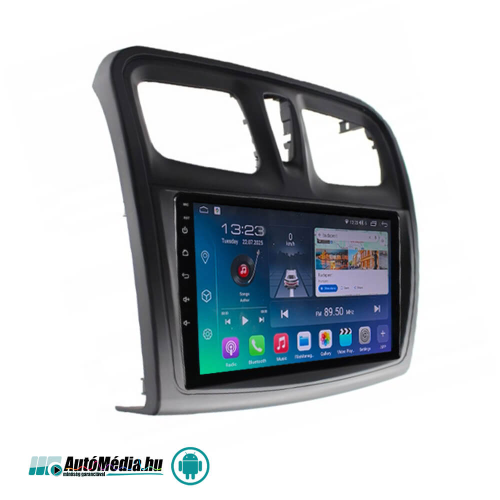 Dacia Logan, Sandero Gyári Megjelenésű ANDROID Multimédia (DACIA 2012-2025) Magyar nyelvű GPS Navigáció, Fejegység (4G SIM + CARPLAY) 2 ÉV Garancia - Image 3