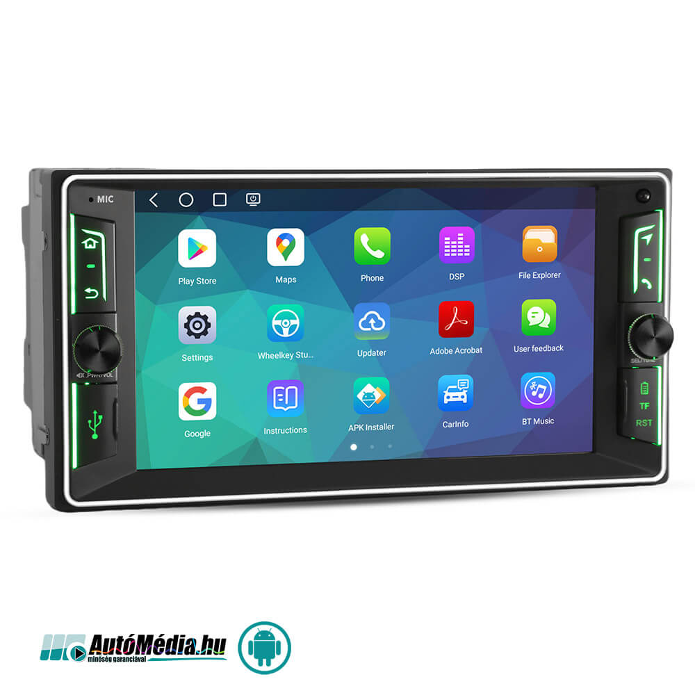 Toyota Hilux, Celica, Rav4 Gyári Megjelenésű ANDROID (8GB + 128GB) Multimédia (TOYOTA 2000-2012) Magyar nyelvű GPS Navigáció, Fejegység (4G SIM + CARPLAY) 2 ÉV Garancia - Image 3